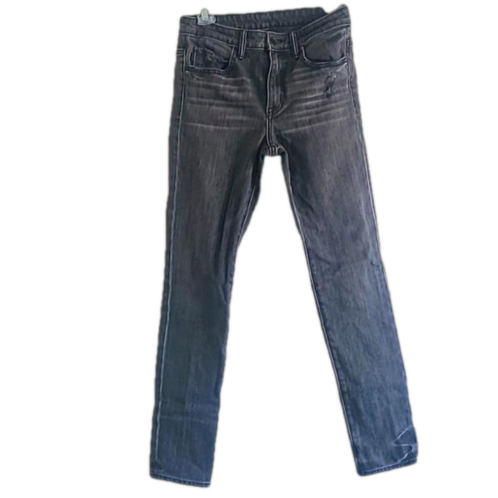 Helmut Lang Charcoal Gray/Black Ankle Skinny Jeans Size 26